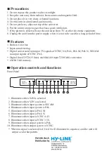 Предварительный просмотр 2 страницы HY-LINE CDM-660 Manual