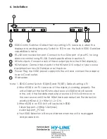 Preview for 6 page of HY-LINE CMLUX-24S Operation Manuals