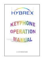 Предварительный просмотр 1 страницы HYBREX B80 Operation Manual