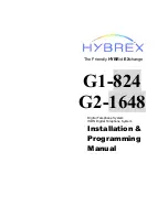 Предварительный просмотр 1 страницы HYBREX G1-824 Installation & Programming Manual