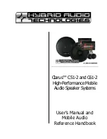 Hybrid Audio Technologies Clarus C51-2 User Manual preview