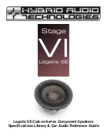 Preview for 1 page of Hybrid Audio Technologies Legatia L4SE Stage VI Carbon Specifications Library & Car Audio Reference Manual