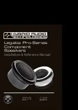 Hybrid Audio Technologies Legatia Pro Series Installation & Reference Manual preview