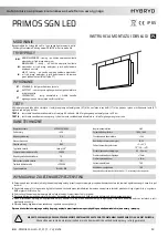 Hybrid PRIMOS SGN LED Installation And Maintenance Manual preview