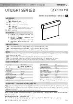 Hybrid UTILIGHT SGN LED Installation And Maintenance Manual предпросмотр