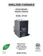 HYC Shelter Furnace SF1000 Manual preview