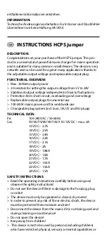 Preview for 5 page of HyCell HCPS-JUMPER Manual