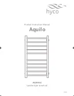 Предварительный просмотр 1 страницы Hyco Aquilo AQ100LC Product Instruction Manual