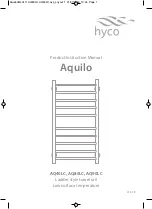 Hyco Aquilo AQ40LC Product Instruction Manual preview