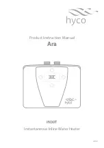 Hyco Ara IN30T Product Instruction Manual предпросмотр