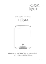 Hyco Ellipse Series Product Instruction Manual preview