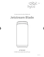 Hyco Jetstream Blade JETB190W Instruction Manual предпросмотр