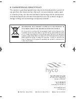 Preview for 8 page of Hyco MBS16 Instruction Manual