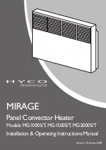 Hyco MG1000T Installation & Operating Instruction Manual предпросмотр