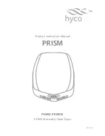 Hyco PRISM PRMW Product Instruction Manual preview