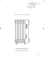 Preview for 1 page of Hyco RAD15Y Instruction Manual