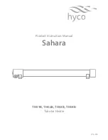 Предварительный просмотр 1 страницы Hyco Sahara TH01B Instruction Manual