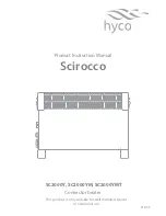 Hyco scirocco SC2000Y Product Instruction Manual предпросмотр