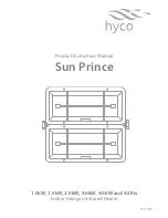 Hyco Sun Prince SP1000H Instruction Manual preview