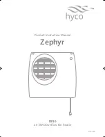 Hyco Zephyr DF20 Instruction Manual предпросмотр