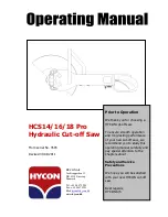 HYCON HCS14 Pro Operating Manual preview