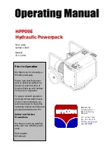 HYCON HPP09E Operating Manual preview