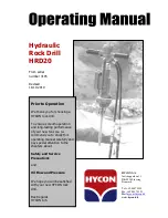 Preview for 1 page of HYCON HRD20 Operating Manual