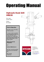 Предварительный просмотр 1 страницы HYCON HRD30 Operating Manual