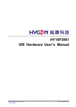 Предварительный просмотр 1 страницы HYCON HY16F3981 Hardware User Manual