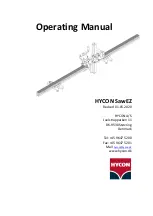 HYCON SawEZ Operating Manual preview