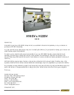 Hyd-Mech H18SV Manual preview