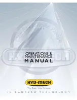 Hyd-Mech HSV-250 Operation And Maintenance Manual preview