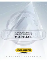 Hyd-Mech S-20H Operations & Maintenance Manua preview