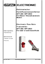 Preview for 1 page of HYDAC ELECTRONIC 929125 Instruction Manual