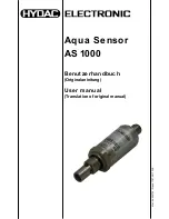 HYDAC ELECTRONIC AS 1000 User Manual preview