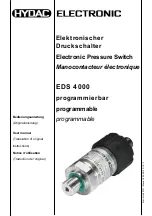 HYDAC ELECTRONIC EDS 4000 User Manual preview