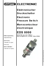 Предварительный просмотр 1 страницы HYDAC ELECTRONIC EDS 8000 User Manual