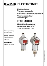 HYDAC ELECTRONIC ETS 3000 Operating Instructions Manual preview