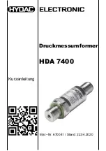 HYDAC ELECTRONIC HDA 7400 Quick Manual preview