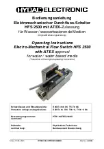 HYDAC ELECTRONIC HFS 2500 Operating Instructions Manual предпросмотр