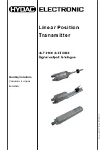 Preview for 29 page of HYDAC ELECTRONIC HLT 2100 Series Operating Instructions Manual