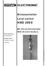 HYDAC ELECTRONIC HNS 3000 Operation Manual предпросмотр