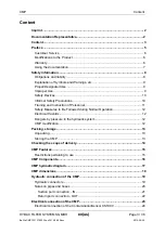 Preview for 3 page of HYDAC FILTER SYSTEMS CMP 1321 Operating And Maintenance Instructions Manual