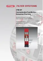 HYDAC FILTER SYSTEMS CTM-EF Operating And Maintenance Instructions Manual preview