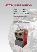 HYDAC FILTER SYSTEMS CTU 1 3 Series Operating And Maintenance Instructions Manual preview