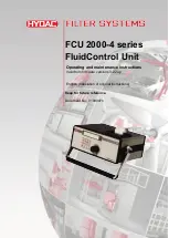 Preview for 1 page of HYDAC FILTER SYSTEMS FCU 2000-4 Series Operating And Maintenance Instructions Manual