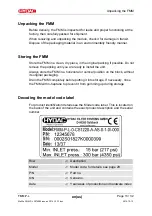 Preview for 13 page of HYDAC FILTER SYSTEMS FMM-P-L Installation And Maintenance  Instruction