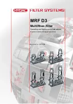 HYDAC FILTER SYSTEMS MRF D3 Operating And Maintenance Instrutions preview