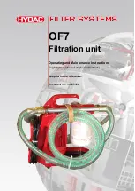 Preview for 1 page of HYDAC FILTER SYSTEMS OF7 Operating And Maintenance Instructions Manual