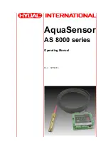 HYDAC International AquaSensor AS 8000 Series Operating Manual preview